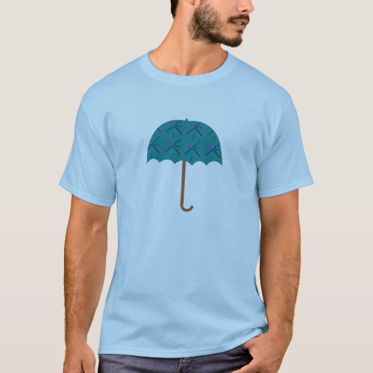 PDX Airport Carpet Umbrella T-shirt (Voorkant)