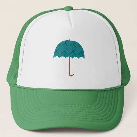 PDX Airport Carpet Umbrella Trucker Pet (Voorkant)