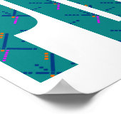 PDX Portland Airport Carpet Text Poster (Hoek)