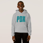 PDX Portland Airport Carpet Text Sweatshirt (Voorkant volledig)
