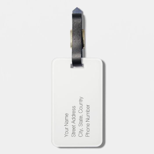 PDX Portland Airport Code bagagelabel (Achterkant verticaal)