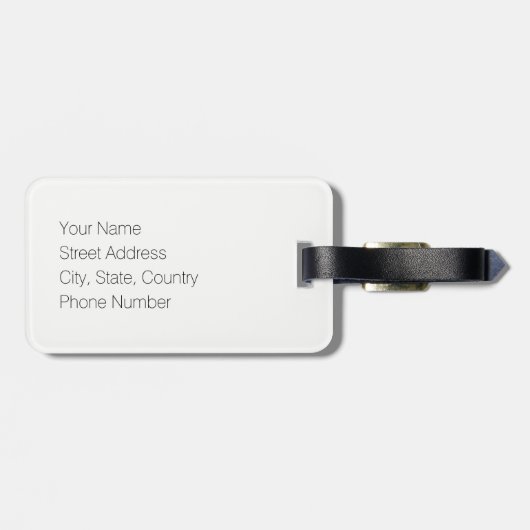 PDX Portland Airport Code bagagelabel (Achterkant horizontaal)