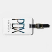 PDX Portland Airport Code bagagelabel (Voorkant horizontaal)