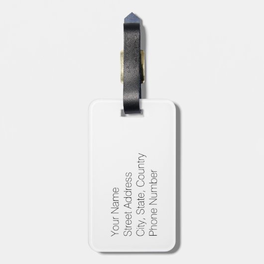 PDX Portland Airport Code bagagelabel (Achterkant verticaal)