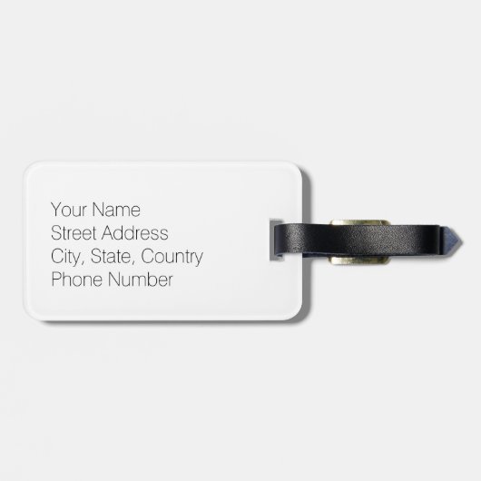 PDX Portland Airport Code bagagelabel (Achterkant horizontaal)