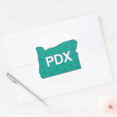 PDX Portland Airport Tapijt Oregon Sticker (Envelop)