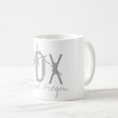 PDX Portland Airport Typografie Koffiemok (Voorkant rechts)