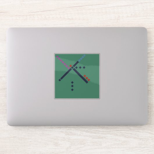 PDX tapijt (oude stijl) Sticker (Computer)