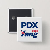 PDX Yang2020-Buttonnen Vierkante Button 5,1 Cm (Voorkant /achterkant)