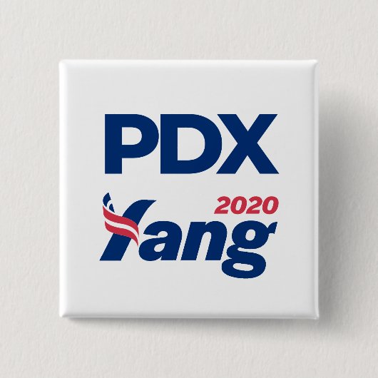 PDX Yang2020-Buttonnen Vierkante Button 5,1 Cm (Voorkant)
