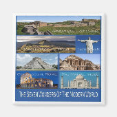 PE006 De zeven wereldwonderen, Fridge Magneet (Voorkant)