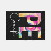 Pe Coach Tie Dye Back To School Women Appreciation Fleece Deken (Voorkant (Horizontaal))
