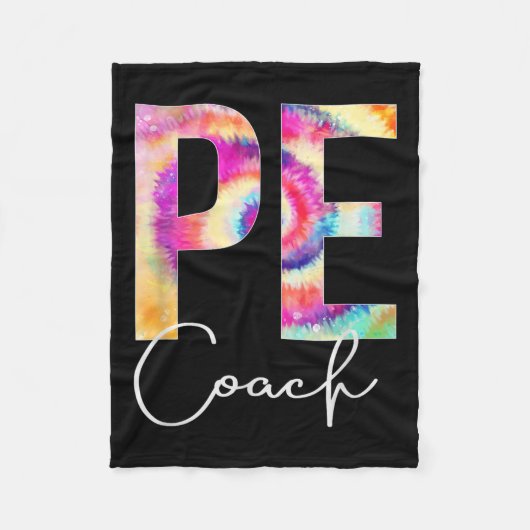 Pe Coach Tie Dye Back To School Women Appreciation Fleece Deken (Voorkant)