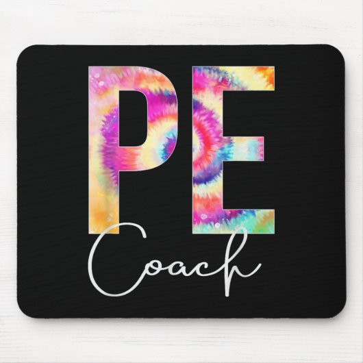 Pe Coach Tie Dye Back To School Women Appreciation Muismat (Voorkant)