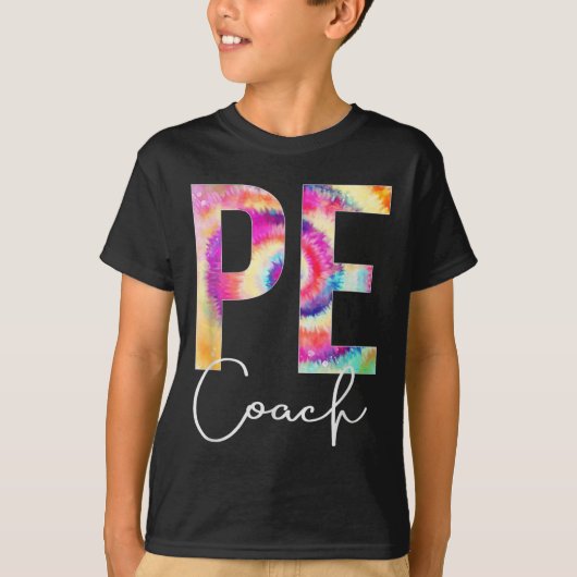 Pe Coach Tie Dye Back To School Women Appreciation T-shirt (Voorkant)