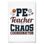 PE-coördinator leerstoel Foto Afdruk (Voorkant)