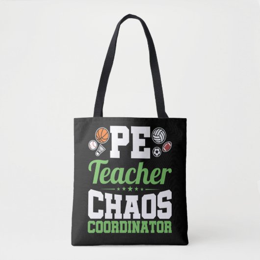 PE-coördinator leerstoel Tote Bag (Voorkant)