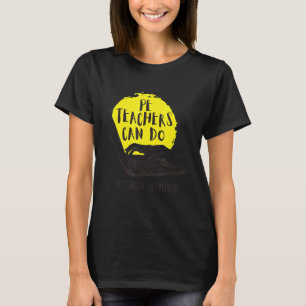 Pe-docenten kunnen virtueel online offertes onderw t-shirt
