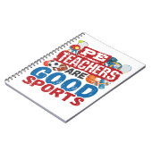 PE-docenten zijn goede sporters en leraren Notitieboek (Linkerzijde)