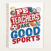 PE-docenten zijn goede sporters en leraren Planner (Voorkant)