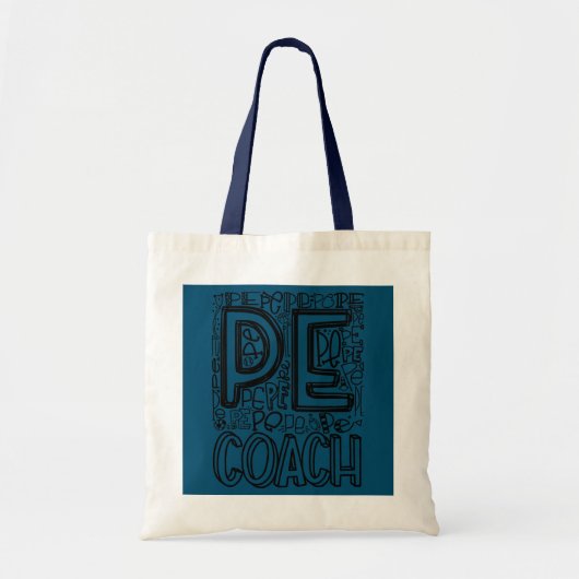 PE Fysieke Onderwijs Leraar PE Coach Tote Bag (Voorkant)
