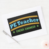 PE LERAAR- Energy Engineer Rechthoekige Sticker (Envelop)