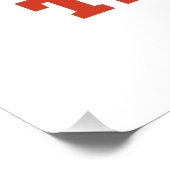 PE Leraar Fysieke Onderwijs Aanwezigheidsgraad Perfect Poster (Hoek)