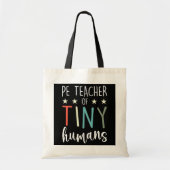PE leraar kleine mensen per e-schoolleraar Tote Bag (Voorkant)