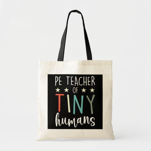 PE leraar kleine mensen per e-schoolleraar Tote Bag (Voorkant)