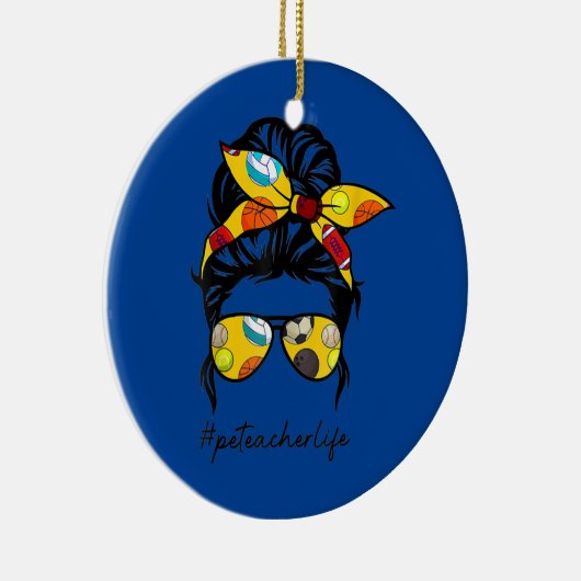 Pe-leraar lichamelijke opvoeding keramisch ornament (Rechts)