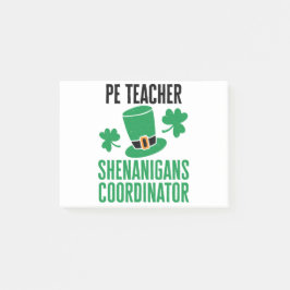 PE-leraar Shenanigans Coordinator St Patricks Day Post-it® Notes