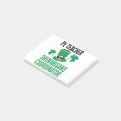 PE-leraar Shenanigans Coordinator St Patricks Day Post-it® Notes (Schuin)
