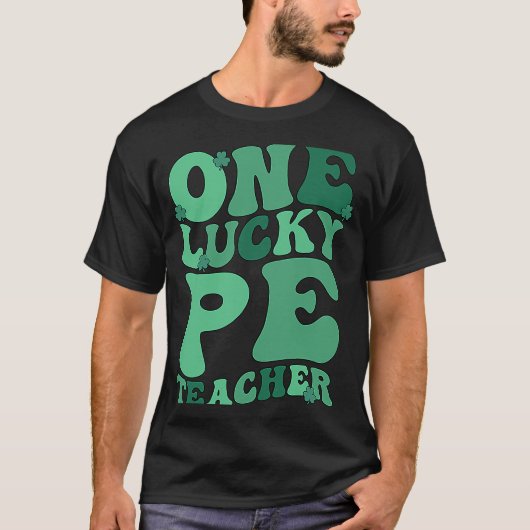 PE Leraar St Patrick's Day Physical Education Tea T-shirt (Voorkant)