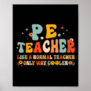 Pe Lichaamelijke Opvoeding Leraar Terug naar schoo Poster