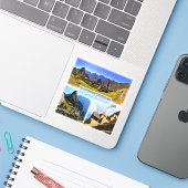 PE Machu Picchu - Sticker (Laptop met iPhone)