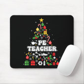 Pe Physical Education Teacher Christmas Tree Women Muismat (Met muis)