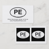 PE - Planet Earth Visitekaartje (Voorkant / Achterkant)