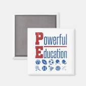 PE PowerEducation PE-leraar Magneet (Voorkant / Achterkant)