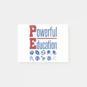 PE PowerEducation PE-leraar Post-it® Notes (Voorkant)