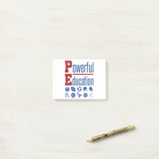 PE PowerEducation PE-leraar Post-it® Notes (Op bureau)