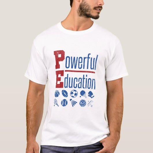 PE PowerEducation PE-leraar T-shirt (Voorkant)