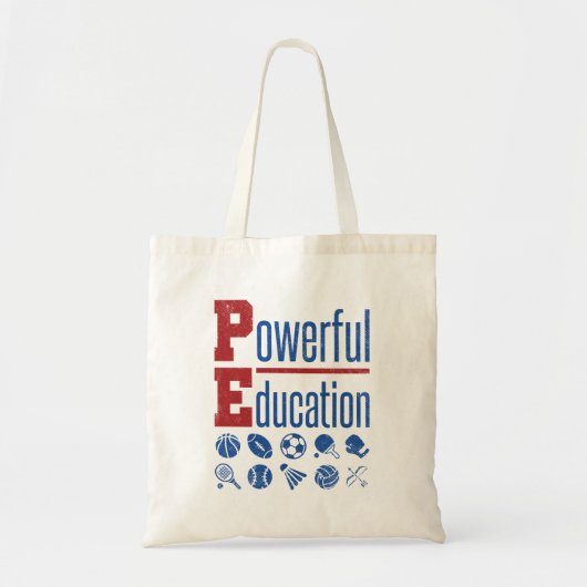 PE PowerEducation PE-leraar Tote Bag (Voorkant)
