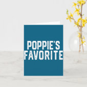 Pe’s Favorite Humor Fathers Day Grandparent Granhi Kaart (Gele Bloem)