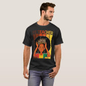 PE Teacher Afro African American Black History Mon T-shirt (Voorkant volledig)
