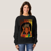 PE Teacher Afro African American Black History Mon Trui (Voorkant volledig)