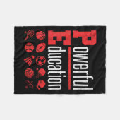 Pe Teacher Gym Physical Education School Motivatio Fleece Deken (Voorkant (Horizontaal))