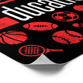 Pe Teacher Gym Physical Education School Motivatio Poster (Hoek)