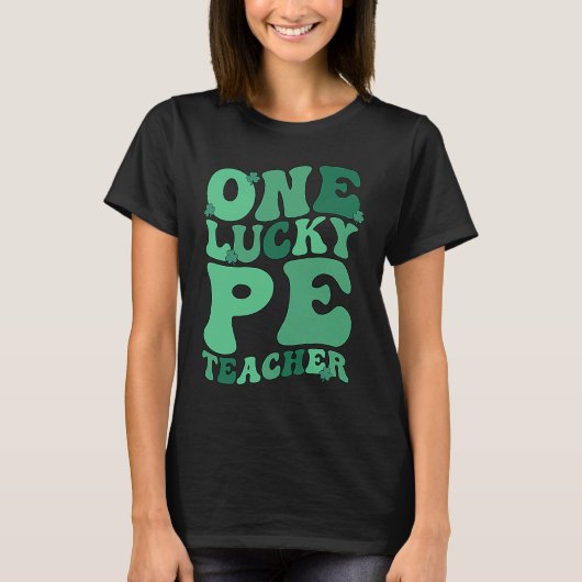 PE Teacher St Patrick's Day Physical Education Tea T-shirt (Voorkant)