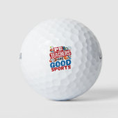 PE Teachers Are Good Sports Phys Ed Teacher Golfballen (Voorkant)