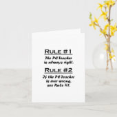 PE van de regel Leraar Kaart (Gele Bloem)